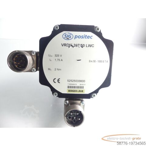 Berger Lahr Motor Berger Lahr VRDM 397/50 LWC SIG Positec 52525035600 Schrittmotor SN: 1140048419