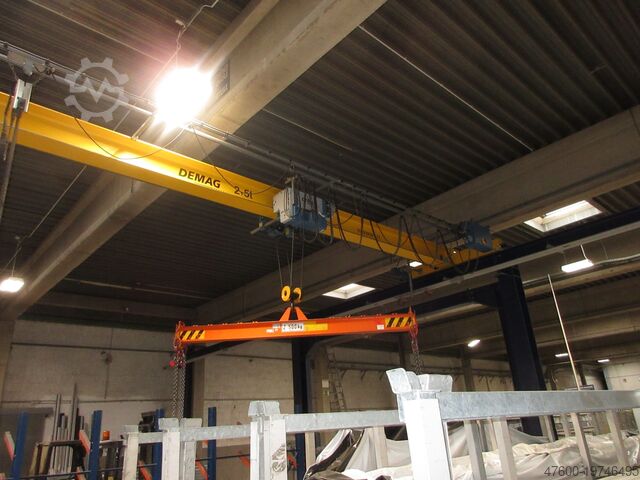 Kranhimmel Hallenkran Kranbahn Stahlbau Demag Portalkran Brückenkran + Stahlbau Kran Seilzug 2,5t 2500Kg L 44m x B 11,2m