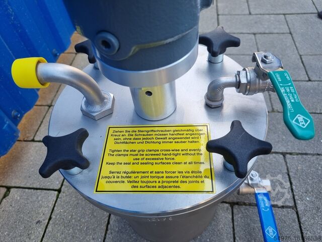 Recipiente de acero inoxidable con agitador Walther Pilot