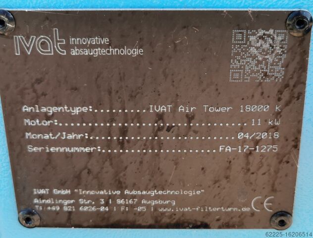 IVAT lasdampafzuiger IVAT AIR-TOWER 18000K