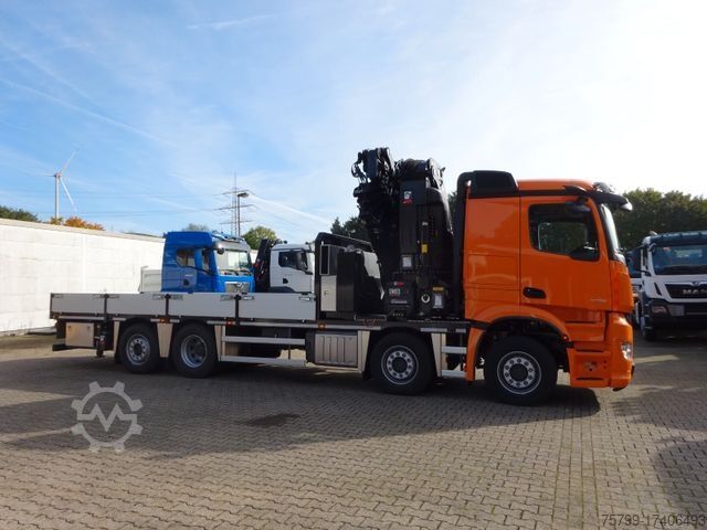 Autolaadkraan MERCEDES-BENZ 3751 Arocs Pritsche + HIAB 858 + JIB 8x2