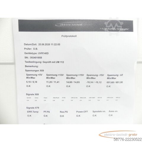 Komponente Heidenhain UVR 140D ID: 728 253-01 SN: 39240185B im Austausch (Exchange)
