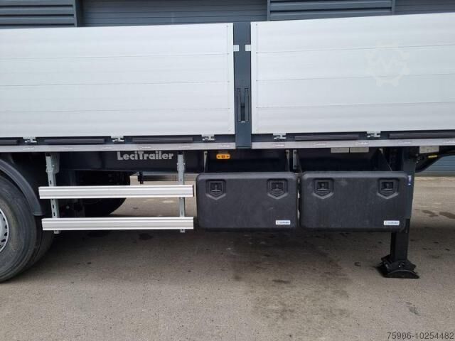 Açık yarı römork PLATEAU RIDELLES ALUMINIUM