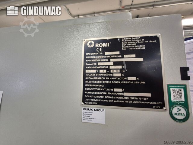 Horizontale draaimachine Romi C 510