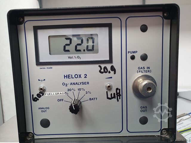 Artık oksijen ölçüm cihazı Helantec Helox KVSN-F