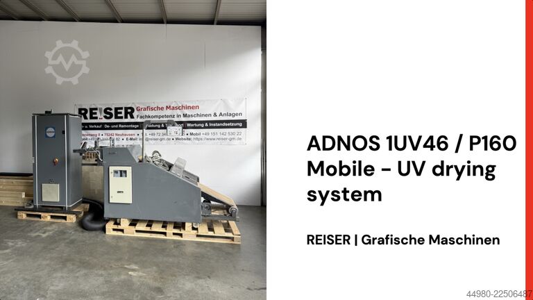 UV-tørrer Adnos 1UV46 / P160 - Mobile - UV drying system