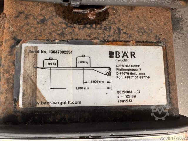 Remolque frigorífico Rohr RZK/18 IV Carrier LBW 2.000kg Durchlade