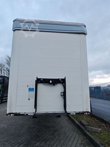 Nyitott ponyvás félpótkocsi KÖGEL Mega Liner S 18 SAF-Achsen hydraulisches Hubdach