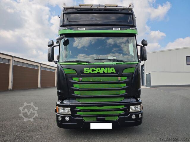 Nagy térfogatú nyergesvontató SCANIA R450  MEGA Vollverkleidung Standklima