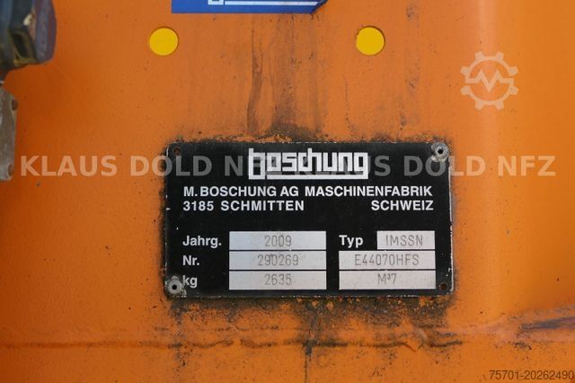 Haakarm vrachtwagen Boschung Salzstreu Wechselaufbau