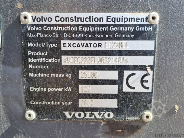 Bandgrävare Volvo EC220EL