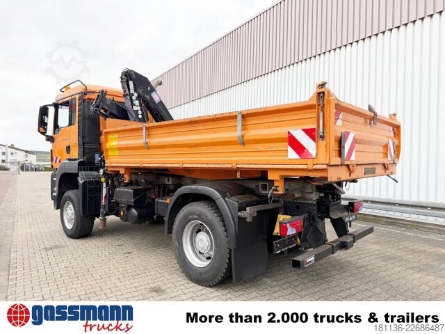 Camião basculante MAN TGS 18.320 4x4 BL, Kran, Winterdienstausttattung,