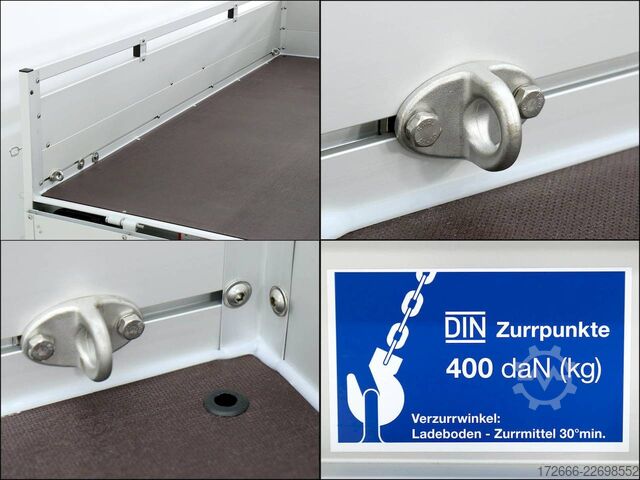 Kastenanhänger Koch-Anhänger U6 250X150X45CM 750KG TIEFLADER