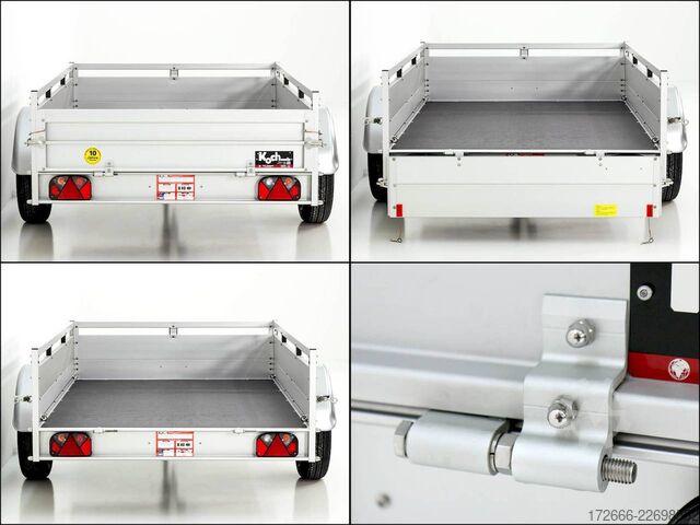 Kastenanhänger Koch-Anhänger U6 250X150X45CM 750KG TIEFLADER