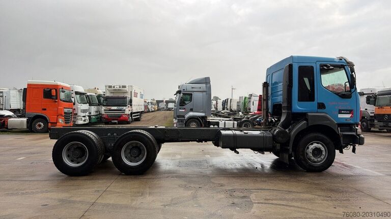 Podvozek s kabinou Renault KERAX 420 (LAMES / GRAND PONT / STEEL SUSP. / B...