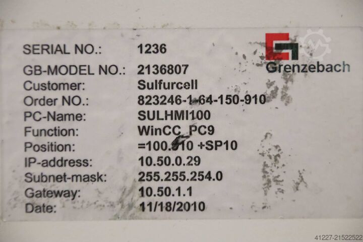 Ordenador BR Elektronik Grenzebach Mini PC 8000