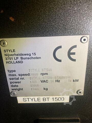 κατακόρυφο κέντρο κατεργασίας Style BT 1500