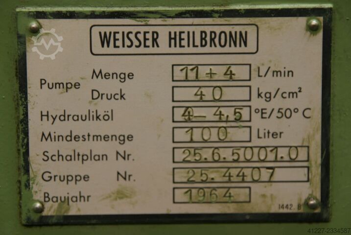 Hydraulisch aggregaat Weisser 11+4l/min 40 bar