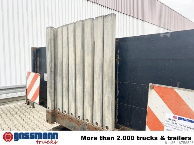 Tieflader Anhänger Müller-Mitteltal TP 20,0 TwistLock, Rungen