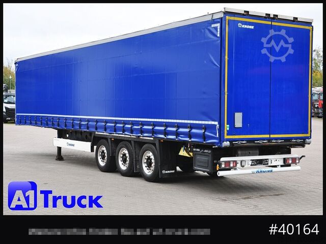Open oplegger met zeil KRONE Tautliner, Lenkachse, Coimulde, Ice Protect, TÜV 09/2026