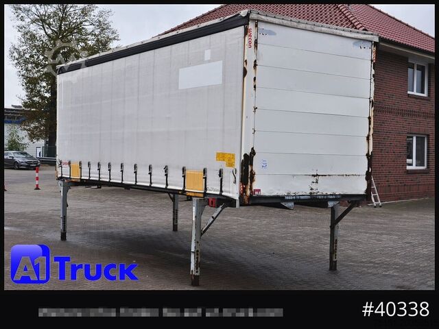 Swap body with flatbed & tarp WECON WPR 745, verzinkt, 2520  innen, Code XL