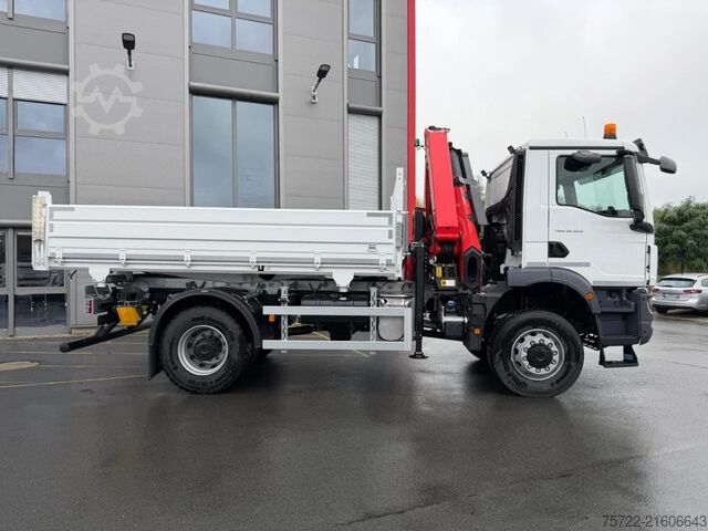 3-sided tipper MAN TGM 18.320 4x4 3-Seiten Krankipper PALFINGER