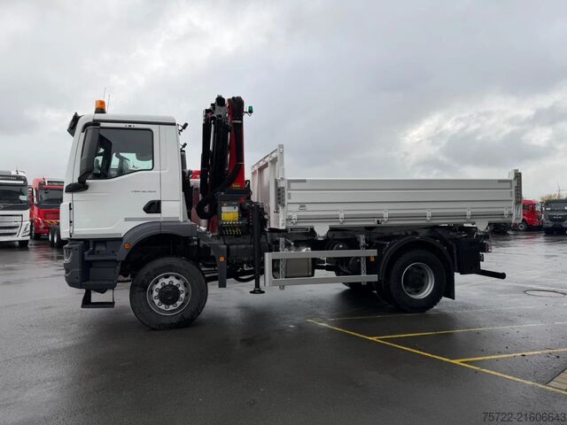 3-sided tipper MAN TGM 18.320 4x4 3-Seiten Krankipper PALFINGER