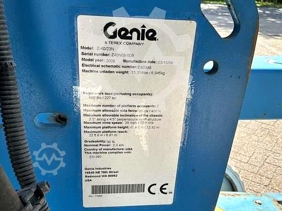 Løfteplatform Genie Z-40/23N