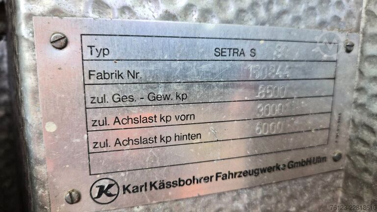 Autocaravana Setra Kässbohrer S 6 Bürobus Wohnmobil