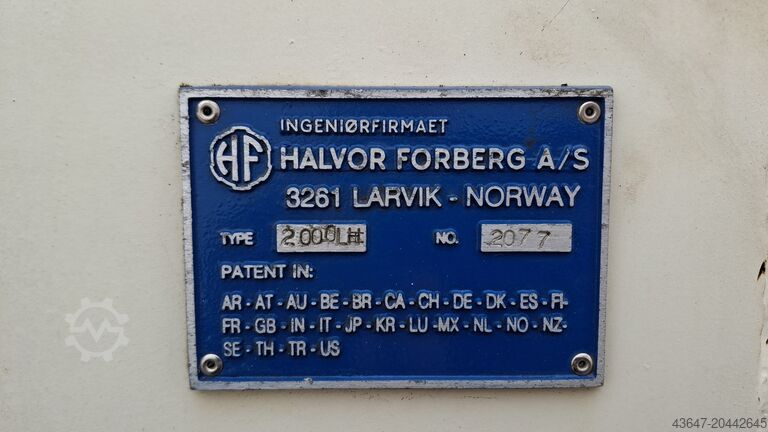 Zweischachtmischer, Paddelmischer 2000 l Halvor Forberg 2000LH