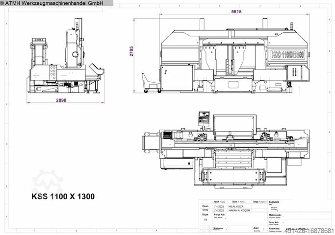 Lintzaag - horizontaal GERD WOLFF KSS 1100 x 1300