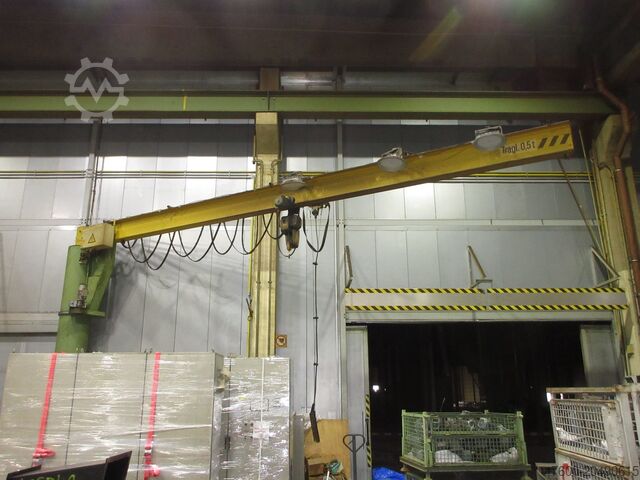 Braț de macara Zasche Demag Kran Drehkran Hallenkran ZHD 500-8 500Kg L 8m Demag PK Kettenzug