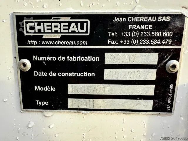 Transport refrigerat/congelat Chereau SLX 300/SAF/Liftachse/LBW/Höhe 2.65