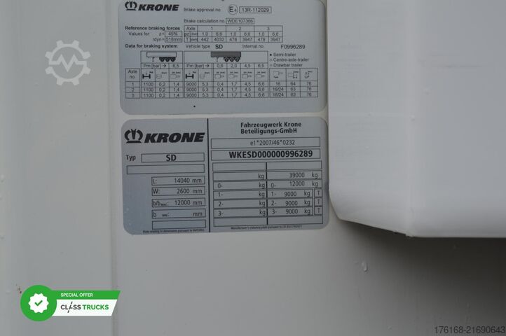 Naczepa chłodnia KRONE SDR Cool Liner FP 60 ThermoKing SLXi 300