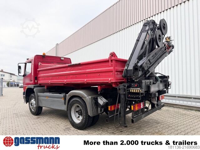 Tipper truck Mercedes-Benz Atego 1523 AK 4x4, Heckkran Hiab 085-3,