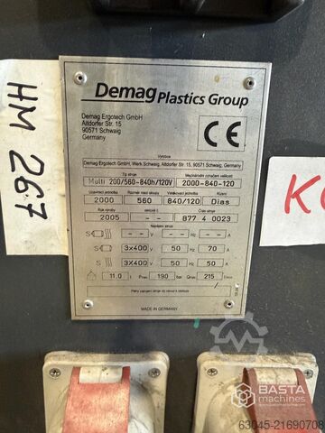 Demag Ergotech Multi 200/560-840h/120V (2005) Demag Ergotech Multi 200/560-840h/120V