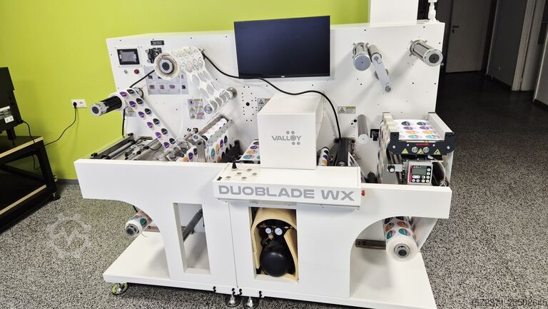Label printing machine Valloy Duoblade WX I