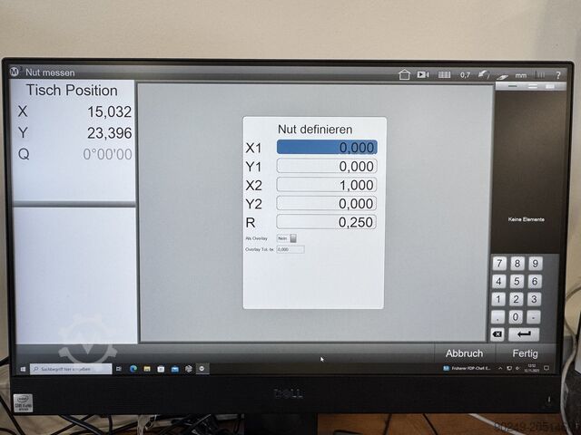 Microscope de mesure HITEC QZW 1, 250 x 170 mm HITEC Messtechnik Messmikroskop QZW 1 M3 Software