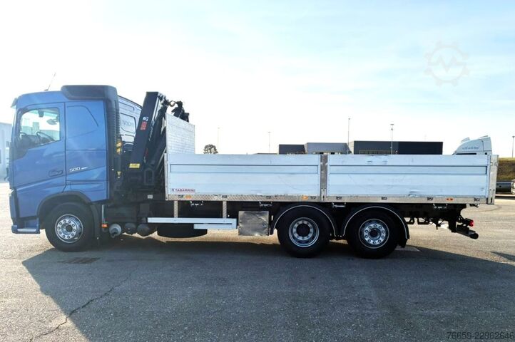 Trattore stradale standard VOLVO FH 500 gru+cassone fisso