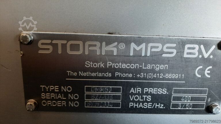 Ben separator Stork MPS B.V Stork MPS B.V. typ DMM50;