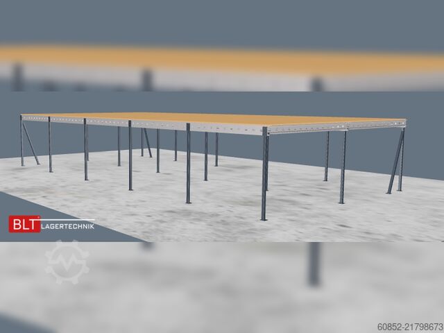 Piattaforma di stoccaggio 10x20m Lagerbühne , Belastung : 500kg/qm Unterkante: 3m ,ca. 200qm , Systembühne