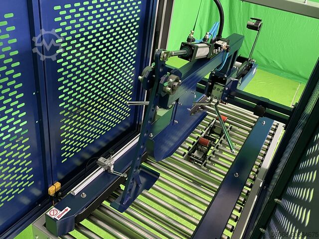 Dozensluitmachine voor geopende dozen Kartonverschließmaschine min. B115/H110 MH-FJ-3A mit Deckelverschließmechanismus