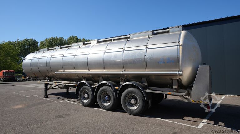 Cisternă pentru alimente Van Hool 3 axle food tank trailer 33.300ltr