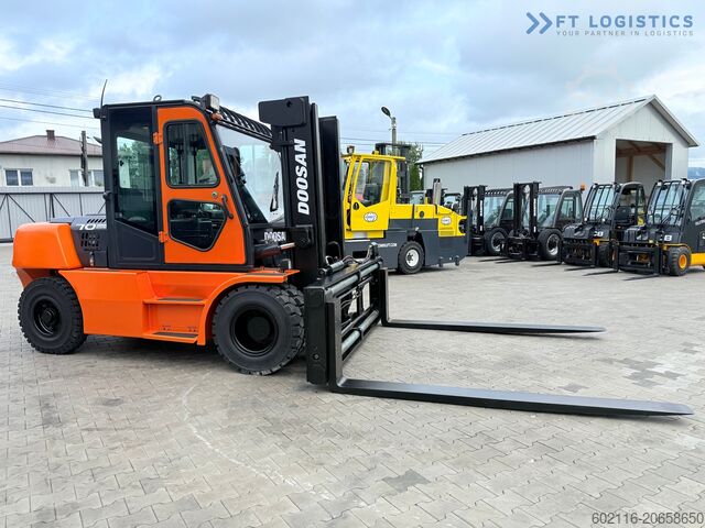 Empilhadeira de quatro rodas DOOSAN 70 / DUPLEX / FORK 2500MM / POSITIONER