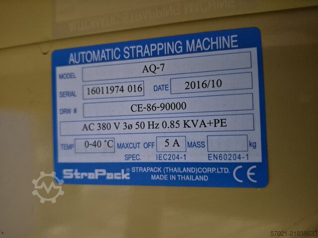 Strapping machine Strapack AQ7