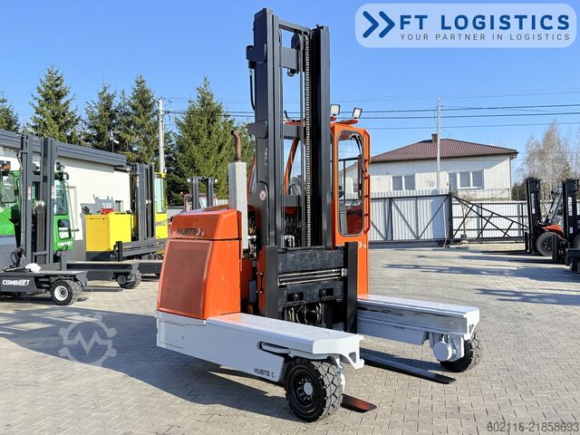 Fyrvägstruck Hubtex DQ45G DUPLEX 5000 FORK-POSITIONER CABIN