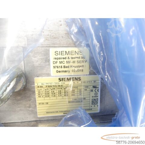 Control unit Siemens 1PH7107-7DF23-0CA2 Asynchronmotor SNYFS0608431901001 - generalüberholt!