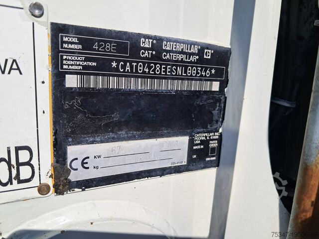 Escavatore gommato Caterpillar 428E