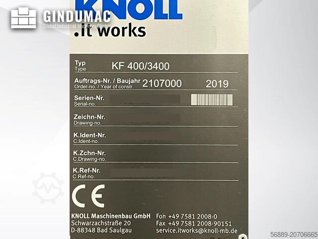 Machine Tool KNOLL KF 400/3400