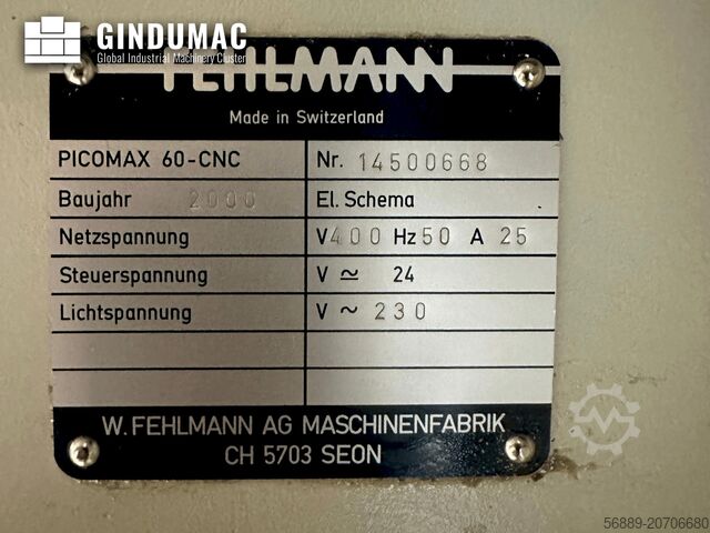 Vertical Machining Centre FEHLMANN Picomax 60